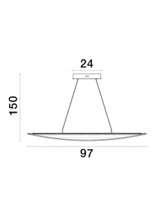 Bollard light Nova Luce Agos 230V 32W 2156lm IP20 TRIAC 3000K warm white