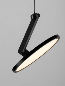 Riippuvalaisin Nova Luce Opi musta 230V 14W 1085lm 72° IP20 3000K lämmin valkoinen