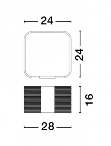 Pöytävalaisin Nova Luce Valentin 230V 14W 786lm IP20 DIMMABLE 3000K lämmin valkoinen