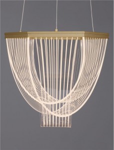 Riippuvalaisin Nova Luce Valentin 230V 20W 1395lm IP20 TRIAC 3000K lämmin valkoinen