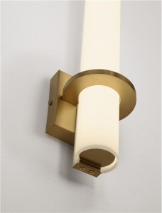 Wall light Nova Luce Luca gold / white 15W 1309lm IP44 4000K pure white