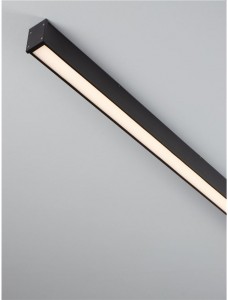 Facade luminaire Nova Luce Nova black 230V 50W 1818lm IP65 3000K warm white
