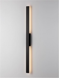 Facade luminaire Nova Luce Aneth black 230V 20W 1691lm IP65 3000K warm white