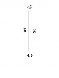 Fassaadivalgusti Nova Luce Aneth must 230V 20W 1706lm IP65 3000K soe valge