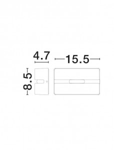 Fassaadivalgusti Nova Luce Dio must 230V 4W 60lm IP65 3000K soe valge