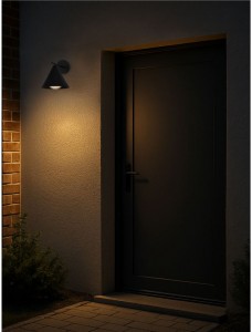Süvistatav fassaadivalgusti Nova Luce Orix must 230V E27 IP65