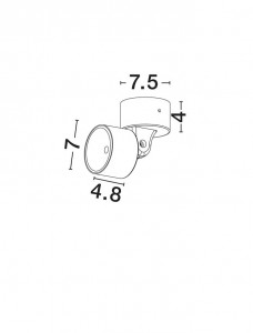 Süvistatav fassaadivalgusti Nova Luce Helmet pruun 230V 5W 321lm IP65 3000K soe valge