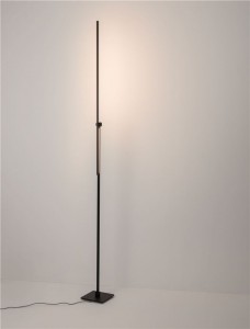 Lattiavalaisin Nova Luce Tenso musta 24W 909lm IP20 DIMMABLE 3000K lämmin valkoinen