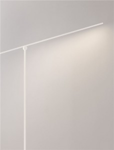 Põrandavalgusti Nova Luce Tenso valge 24W 909lm DIMMABLE 3000K soe valge
