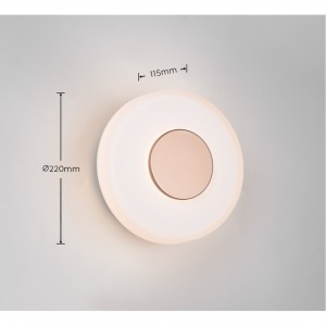 Seinävalaisin Trio Lighting Celeste beige 230V 10W 1100lm switch dimmer 830