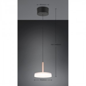 Rippvalgusti Trio Lighting Celeste beež 230V 10W 1100lm switch dimmer 830