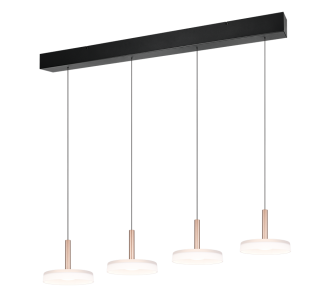 Riippuvalaisin Trio Lighting Celeste 4 beige 230V 30W 3000lm IP20 switch dimmer 830