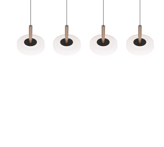 Rippvalgusti Trio Lighting Celeste 4 beež 230V 30W 3000lm IP20 switch dimmer 830