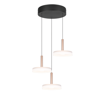 Rippvalgusti Trio Lighting Celeste 3 beež 230V 22,5W 2250lm IP20 switch dimmer 830