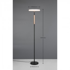 Põrandavalgusti Trio Lighting Celeste beež 230V 15W 1750lm IP20 switch dimmer 830