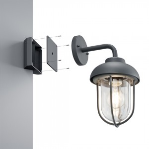 Фасадный светильник Trio Lighting välisnurga hoidik черный