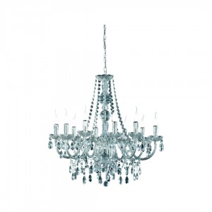 Chandelier Trio Lighting Luster 10 transparent 230V E14