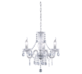 Kattokruunu Trio Lighting Luster 3 läpinäkyvä 230V E14 IP20