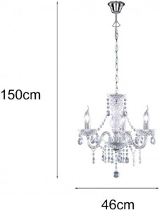 Люстра Trio Lighting Luster 3 прозрачный 230V E14 IP20