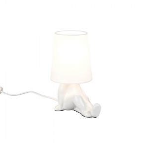 Pöytävalaisin Trio Lighting Huma valkoinen E14