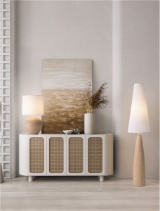 Floor lamp Nova Luce Mizu cream E27 IP20