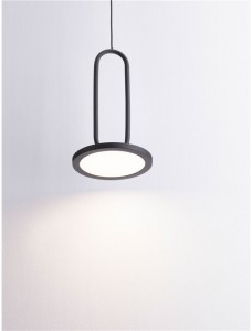 Rippvalgusti Nova Luce Gea must 230V 8W 560lm IP20 3000K soe valge