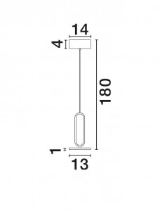 Rippvalgusti Nova Luce Gea must 230V 8W 560lm IP20 3000K soe valge