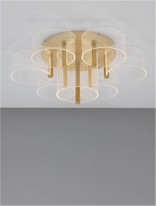 Laevalgusti Nova Luce Gatlin läbipaistev 230V 41W 2100lm IP20 3000K soe valge