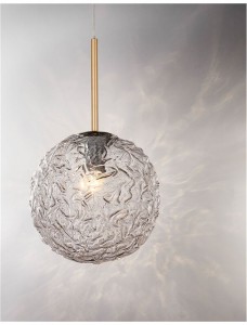 Rippvalgusti Nova Luce Mirano läbipaistev 230V E27 IP20