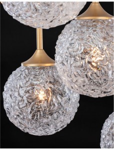 Rippvalgusti Nova Luce Mirano läbipaistev 230V G9 IP20