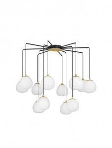 Pendant lamp Nova Luce The Egg black / white 230V G9 IP20