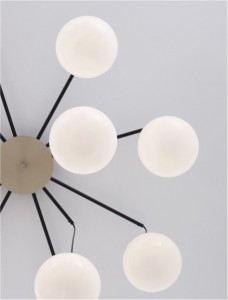 Rippvalgusti Nova Luce The Egg must / valge 230V G9 IP20