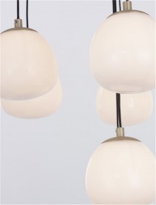Rippvalgusti Nova Luce The Egg must / valge 230V G9 IP20