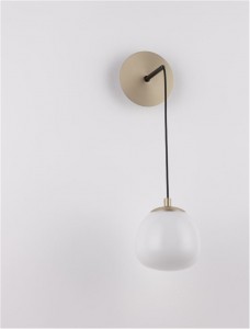 Wall light Nova Luce The Egg gold / white 230V G9 IP20