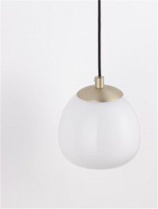 Wall light Nova Luce The Egg gold / white 230V G9 IP20