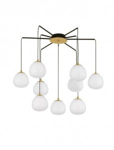 Pendant lamp Nova Luce The Egg black / white 230V G9 IP20