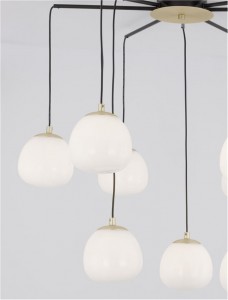Rippvalgusti Nova Luce The Egg must / valge 230V G9 IP20