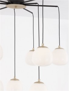 Rippvalgusti Nova Luce The Egg must / valge 230V G9 IP20