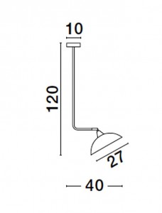 Rippvalgusti Nova Luce Mirba must / kuldne 230V E27 IP20