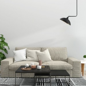 Rippvalgusti Nova Luce Mirba must / kuldne 230V E27 IP20