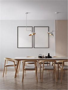 Rippvalgusti Nova Luce Mirba valge / kuldne 230V E27 IP20