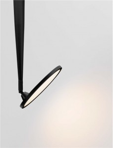Pendant lamp Nova Luce Ekei black 230V 14W 1091lm IP20 3000K warm white