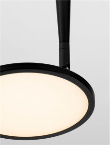Pendant lamp Nova Luce Ekei black 230V 14W 1091lm IP20 3000K warm white