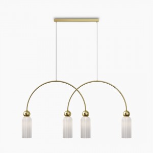 Pendant lamp Maytoni Antic 4 gold / white E14 IP20