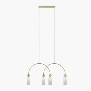 Pendant lamp Maytoni Antic 4 gold / white E14 IP20