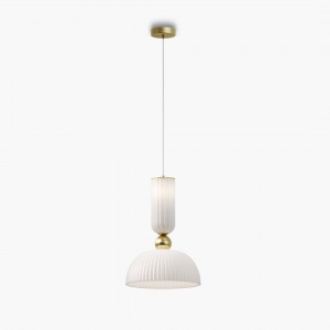 Pendant lamp Maytoni Antic gold / white E27 IP20