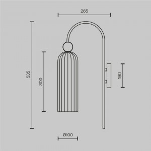 Wall light Maytoni Antic gold E14 IP20