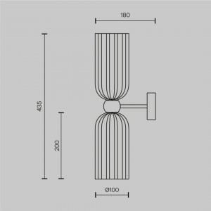 Wall light Maytoni Antic 2 gold E14 IP20