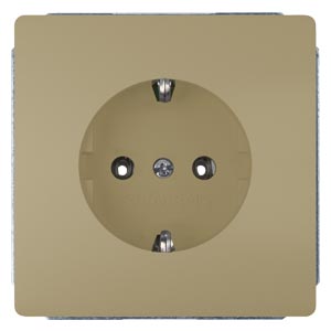 Socket SIEMENS Delta Style matte gold IP20