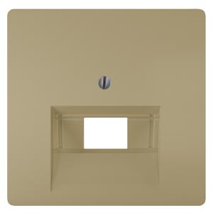 Cover plate SIEMENS Delta Style  Cat 3-6 matte gold IP20